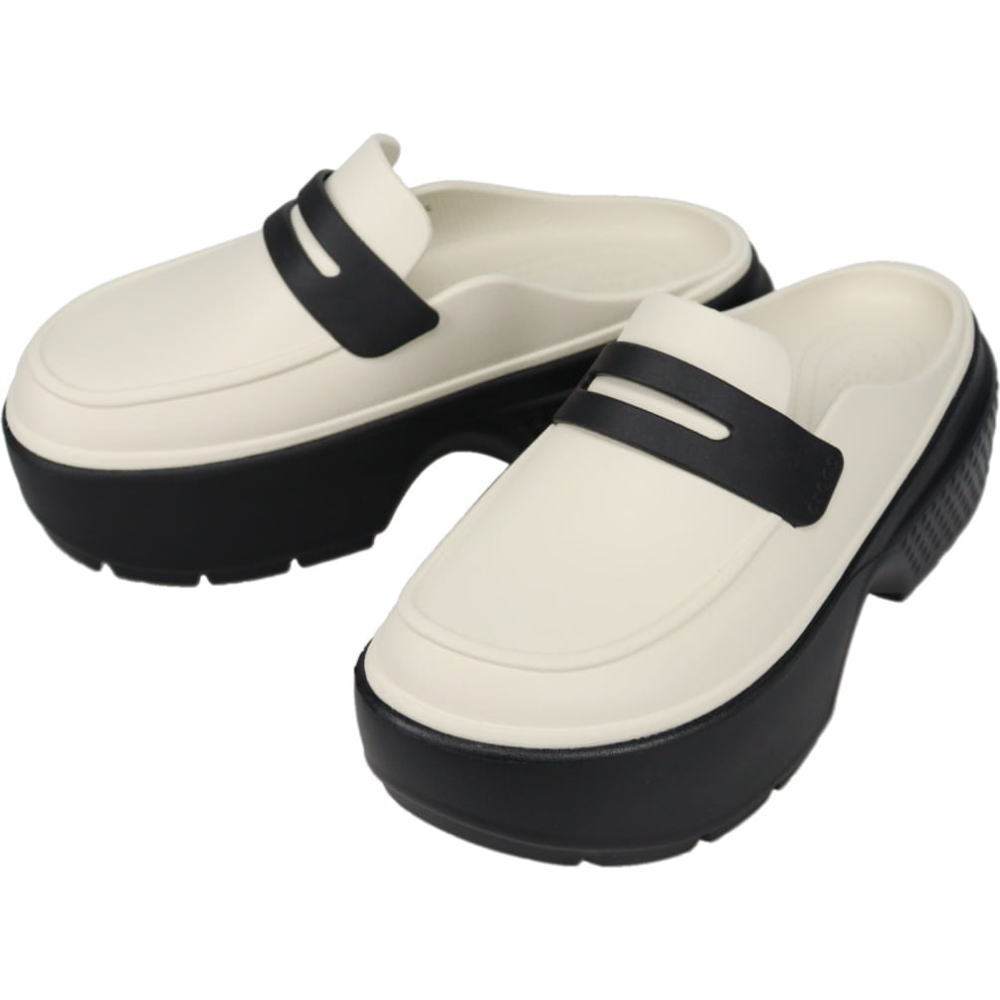 さとや 楽天市場】crocs STOMP HIGH SHINE LOAFER BLACK 210659-001