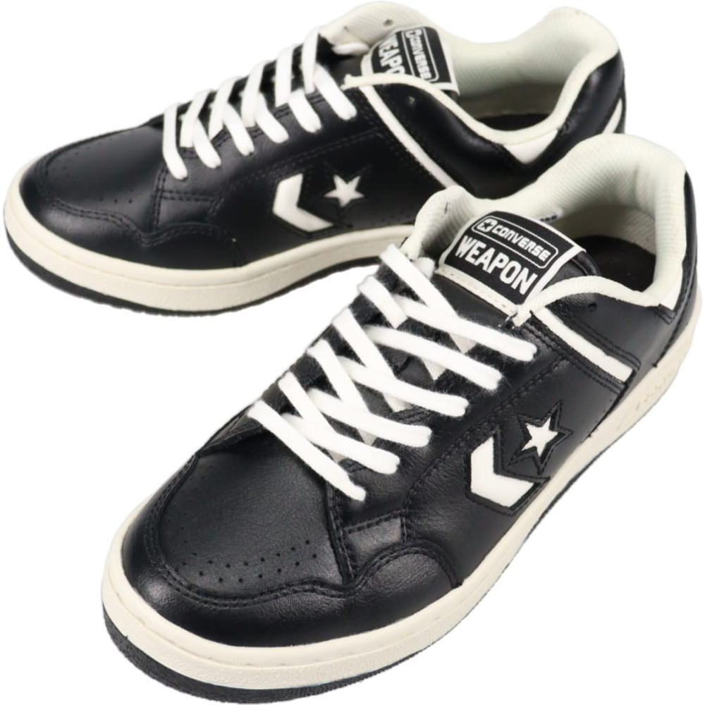 ４月限定！最大全額ポイント還元※要エントリー 定番 コンバース CONVERSE スニーカー ウエポン オックス WEAPON OX ブラック BLACK 【GJOH】