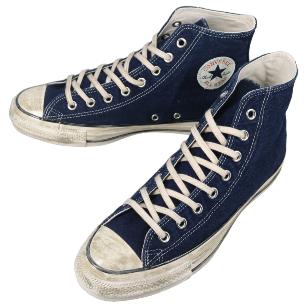４月限定！最大全額ポイント還元※要エントリー コンバース CONVERSE スニーカー オールスター エイジド フェイデッドデニム AG HI ALL STAR AGED FADEDDENIM AG HI ネイビー NAVY 1SE566【GJOH】