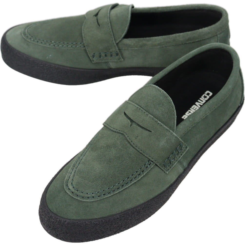 ４月限定！最大全額ポイント還元※要エントリー コンバース CONVERSE CS ローファー 2 スケート CS LOAFER II SK ダークグリーン/ブラック 1SF041 33702641【GKOG】