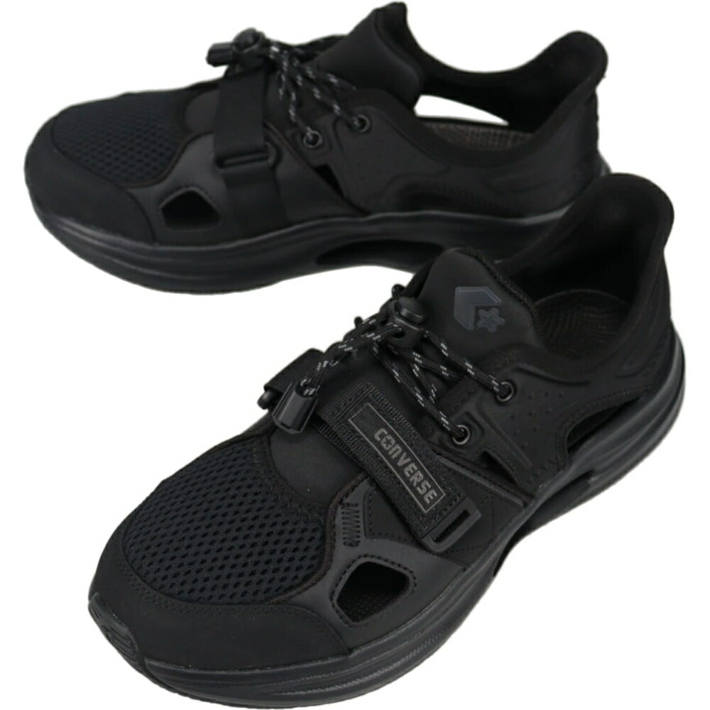 7月限定!最大全額ポイント還元※要エントリー コンバース CONVERSE ケイブスター スリットスライド スニーカーサンダル CAVESTAR SLIT SLIDE SNEAKER SANDAL ブラックモノクローム 33600241【GKOH】|EBiSUYA パトリック (PATRICK)店