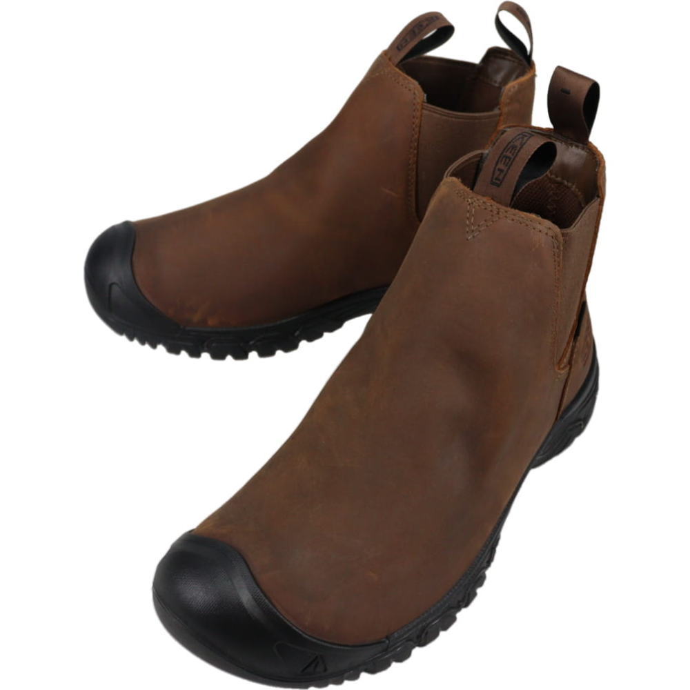 ４月限定！最大全額ポイント還元※要エントリー キーン KEEN メンズ アンカレッジ ブーツ フォー ウォータープルーフ ANCHORAGE BOOT 4 WP ダークアース/ブラック 1031166【GJFO】