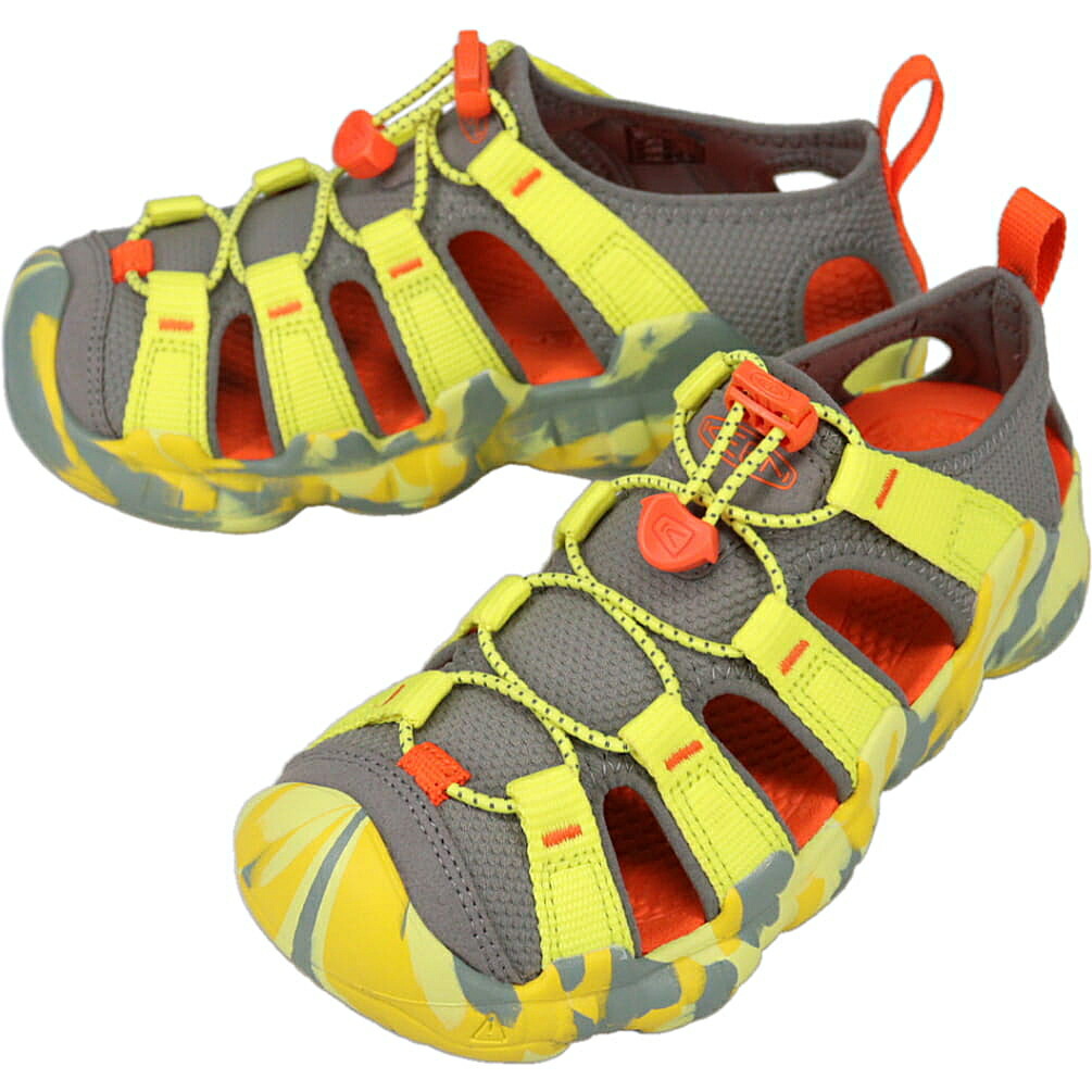 ４月限定！最大全額ポイント還元※要エントリー キーン KEEN キッズ サンダル ハイパーポート エイチツー HYPERPORT H2 イブニングプリムローズ/スティールグレー 1030834 YOUTH(20cm～23.5cm) 子供【GJOH】