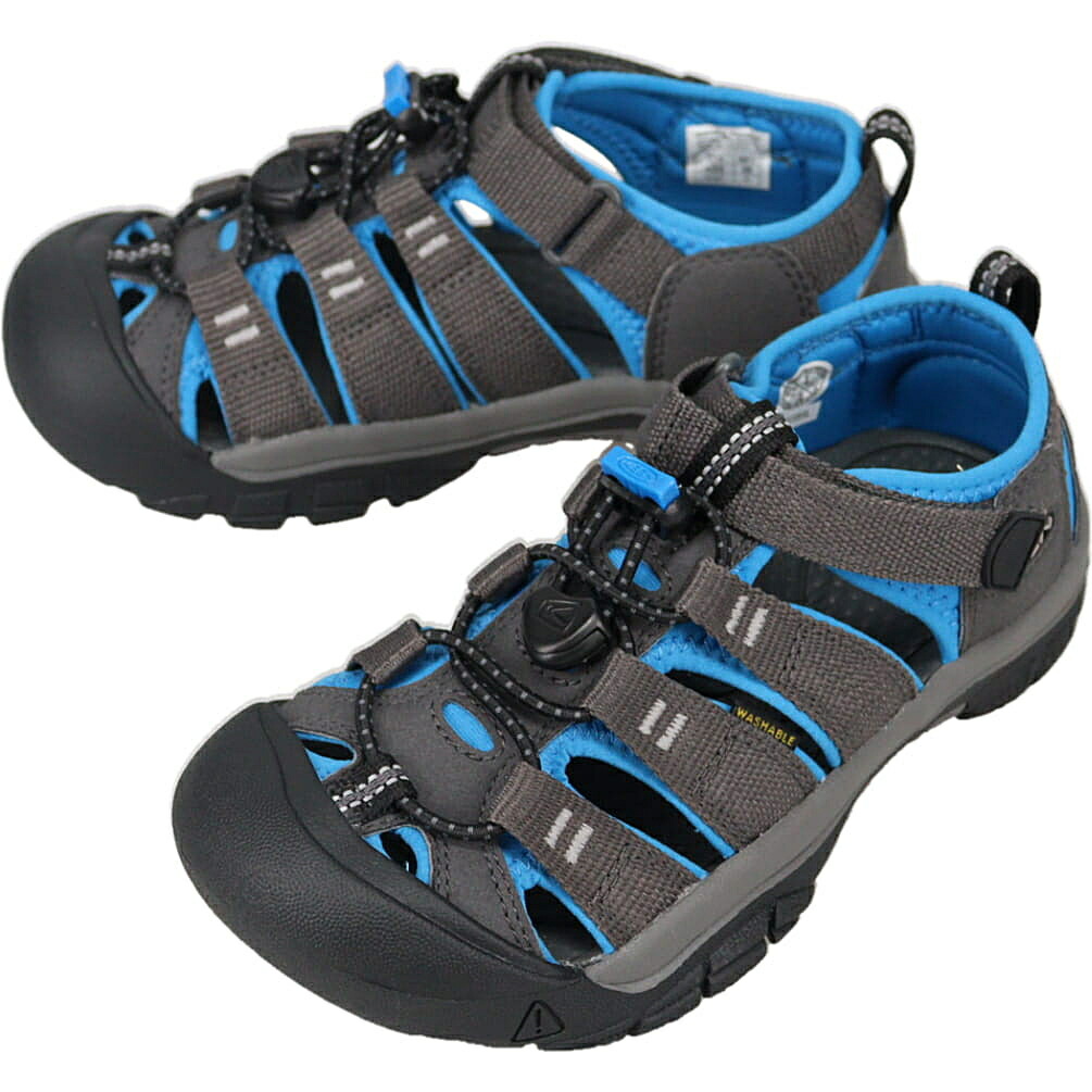キーン KEEN キッズ サンダル ニューポート エイチツー NEWPORT H2 マグネット/ブリリアントブルー 1022839 YOUTH(20cm〜23.5cm) 【GJOH】画像