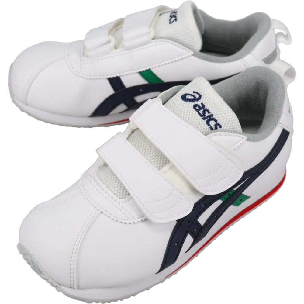 ４月限定！最大全額ポイント還元※要エントリー 子供 アシックス asics スニーカー コトラ ミニ SL 2 COTLA MINI SL 2 ホワイト/ダークネイビー 1144A383-107 16～20cm【GJOL】