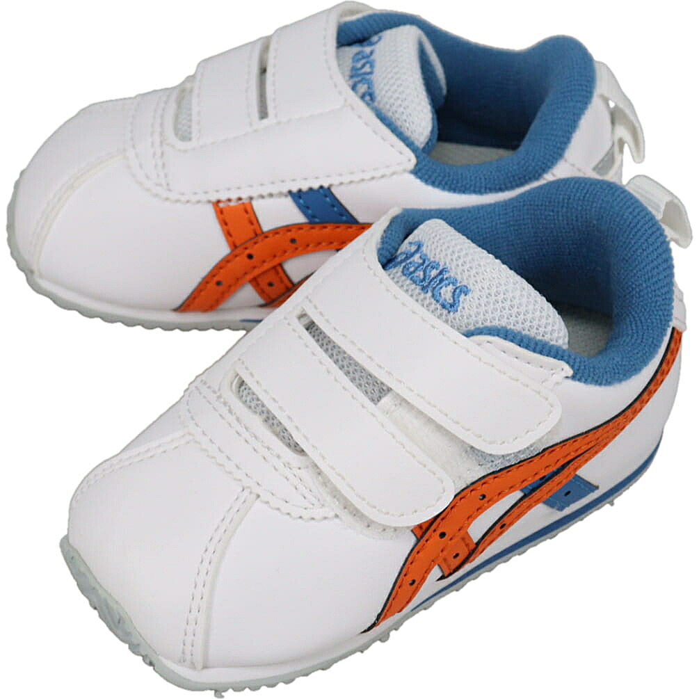 アシックス asics スニーカー コトラ ベビー SL 2 COTLA BABY SL 2 ホワイト/オレンジ 1144A382-108 13～15.5cm 子供【GKOG】