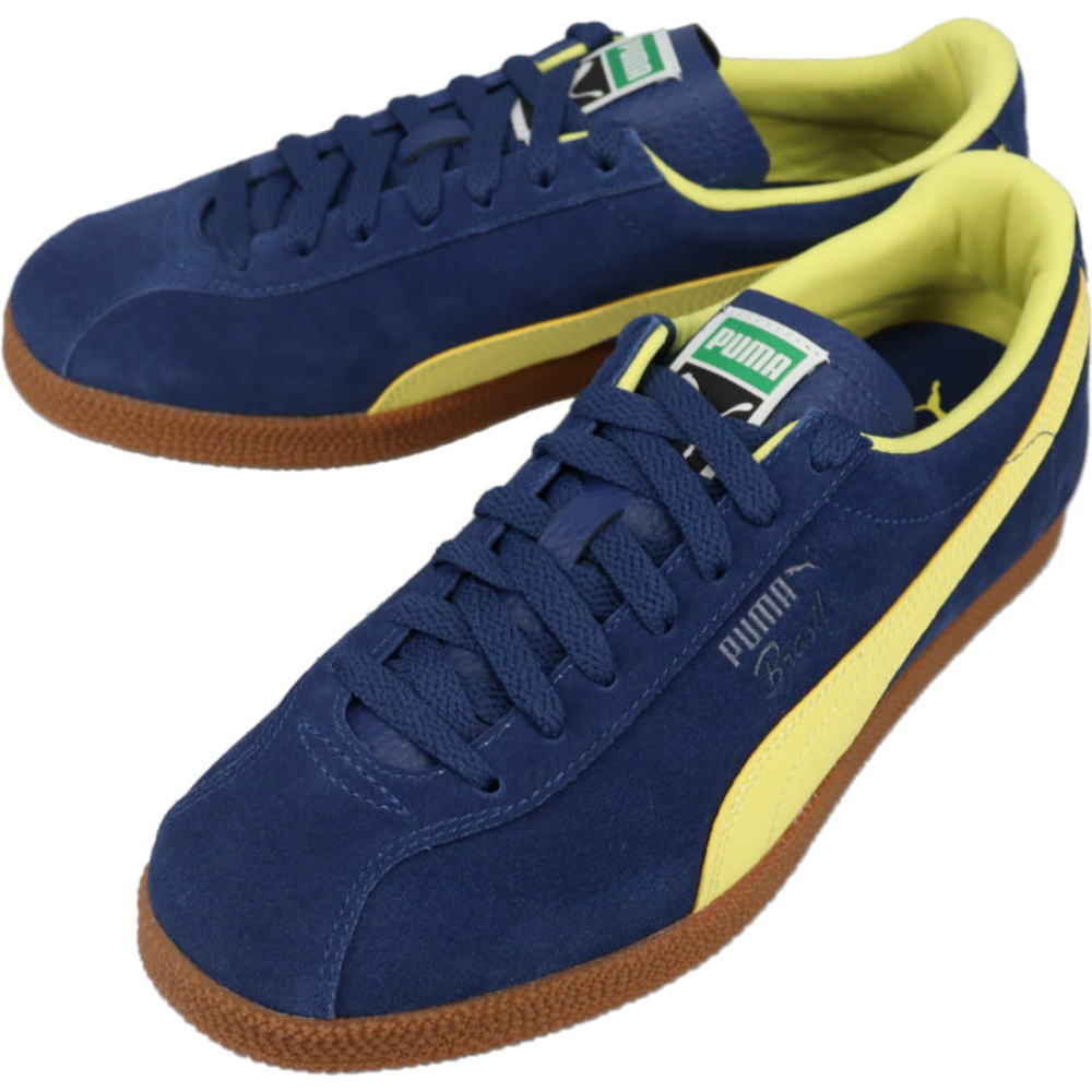 7月限定!最大全額ポイント還元※要エントリー プーマ PUMA スニーカー ブラジル レザー Brasil LTH ブルージュエル/レモンメレンゲ 403246 09【GKOI】|EBiSUYA パトリック (PATRICK)店