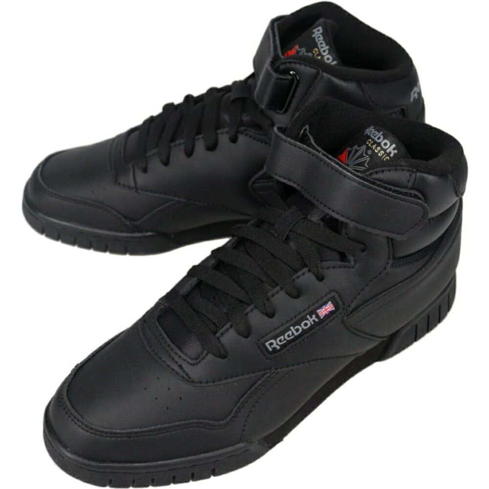 ４月限定！最大全額ポイント還元※要エントリー 定番 リーボック Reebok スニーカー エックスオーフィット ハイ EX-O-FIT HI ブラック 100000109【GJOL】 11,011円