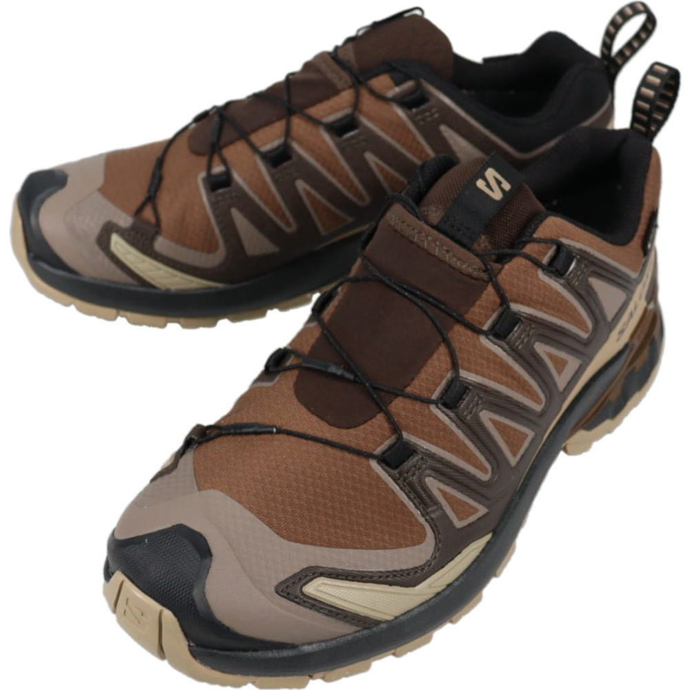 ４月限定！最大全額ポイント還元※要エントリー サロモン salomon トレイルランニングシューズ エックスエー プロ 3D V9 ゴアテックス XA PRO 3D V9 GTX ダークアース/デザートタン/ブラック 478818【GKOH】