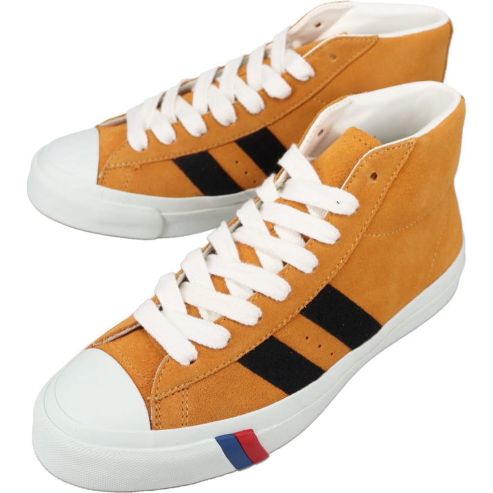 ４月限定！最大全額ポイント還元※要エントリー プロケッズ PRO-keds スニーカー ロイヤルプラス スエード ハイ ROYAL PLUS SUEDE HI マスタード PN1121【GJOG】