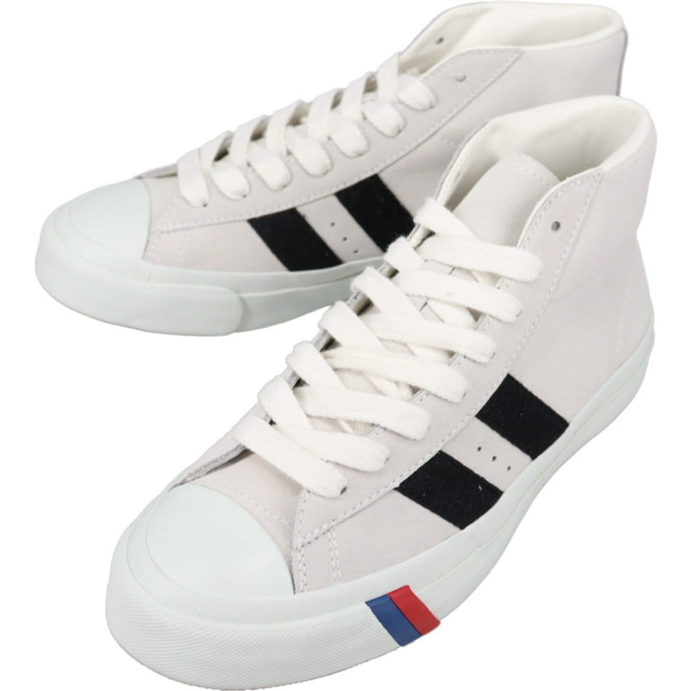 ７月限定！最大全額ポイント還元※要エントリー プロケッズ PRO-keds スニーカー ロイヤルプラス スエード ハイ ROYAL PLUS SUEDE HI ホワイト PN1121【GJOG】｜EBiSUYA パトリック （PATRICK）店