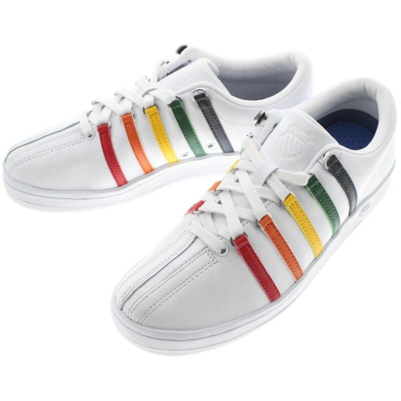 日本産 16時まで即日発送 ケースイス K Swiss スニーカー クラシック 88 Classic 88 ホワイト レインボー White Rainbow 06322 133 M T Goog 正規品 Fcipty Com