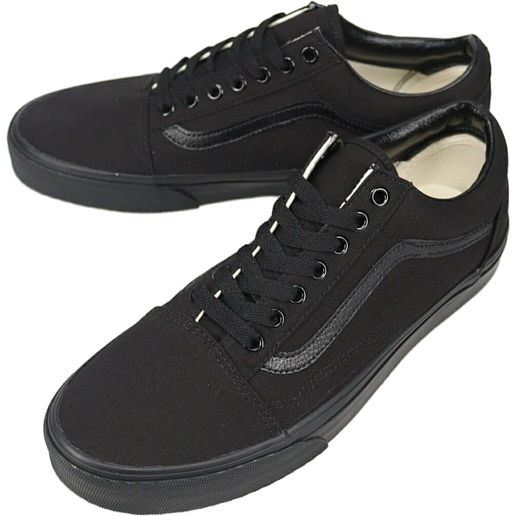定番 ヴァンズ VANS スニーカー オールドスクール Old Skool ブラック/ブラック VN000D3HBKA【GKOF】