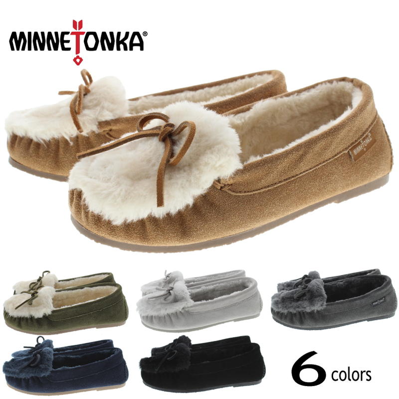 人気ブランドの新作 定番 ミネトンカ Minnetonka モカシン キーラ スリッパー Kylah Slipper ロデン シルバーグレー チャコール K シナモン ダークネイビー ブラック Fucoa Cl