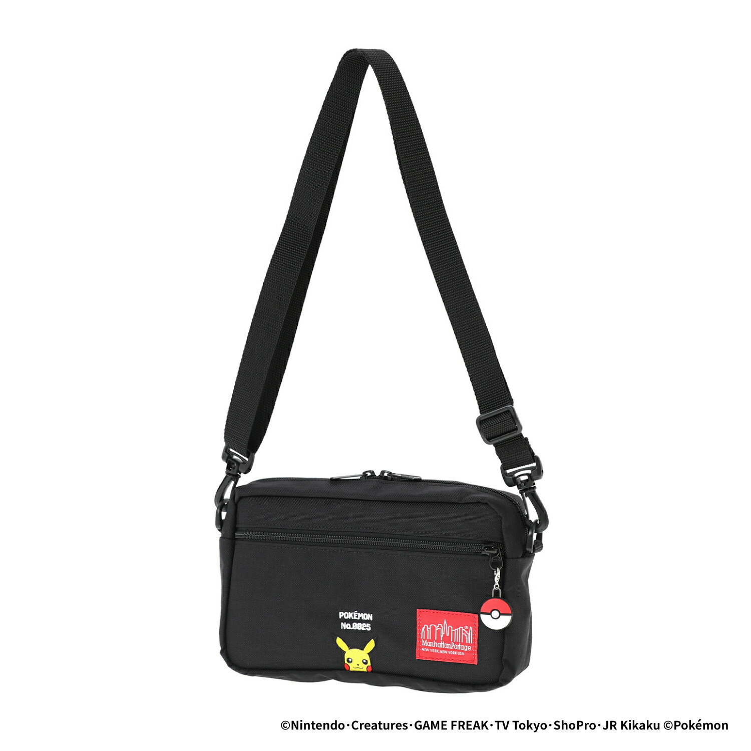 ４月限定！最大全額ポイント還元※要エントリー マンハッタンポーテージ Manhattan Portage Jogger Bag Ver.2 ポケモン ピカチュウ ブラック 1404-L-2-POKEMON-PIKACHU BLK ［BG］【GIFG】 6,413円