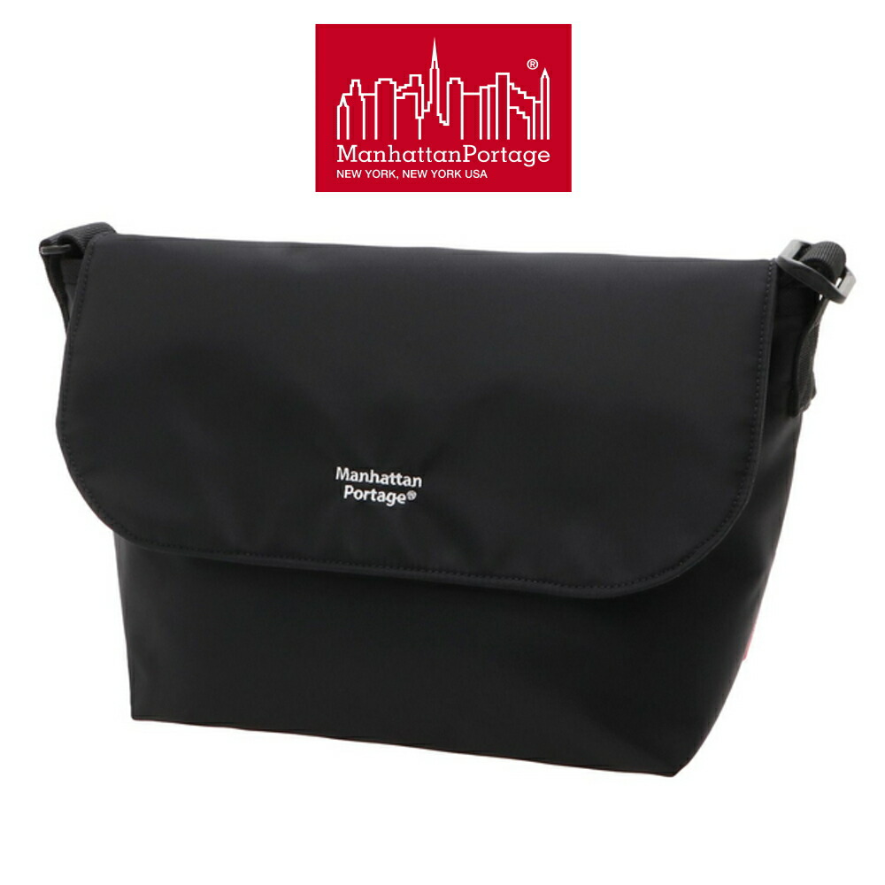 マンハッタンポーテージ Manhattan Portage カジュアル メッセンジャー スリム フライト ナイロン バッキング BP W/DIV マグネット CASUAL MESSENGER SLIM FLIGHT NYLON BACKING BP W/DIV MGNT ブラック 1605-JR-S-NTWL-B-BP-D-MGNT BLK【GJOM】