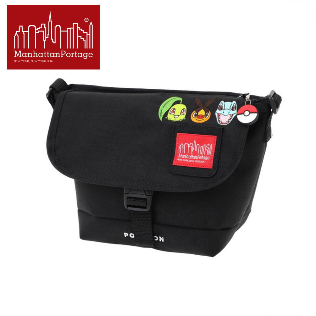 ４月限定！最大全額ポイント還元※要エントリー マンハッタンポーテージ Manhattan Portage NYLON MESSENGER BAG (XXS) FZP ポケモン 25 ZA ブラック 1603-FZP-PKMN25-ZA BLK ［BG］【GJFF】