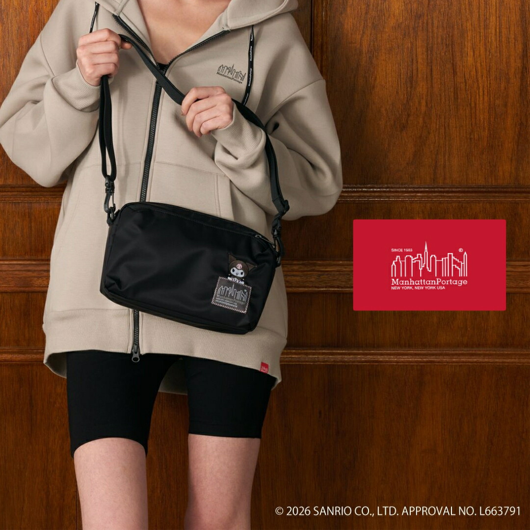 マンハッタンポーテージ Manhattan Portage ジョガー (L) ジャパン VER 2 フライト ナイロン バッキング クロミ JOGGER (L) JPN VER 2 FLIGHT NYLON BACKING KUROMI ブラック 1404-L-2-NTWL-B-KRM BLK［BG］【GKOG】