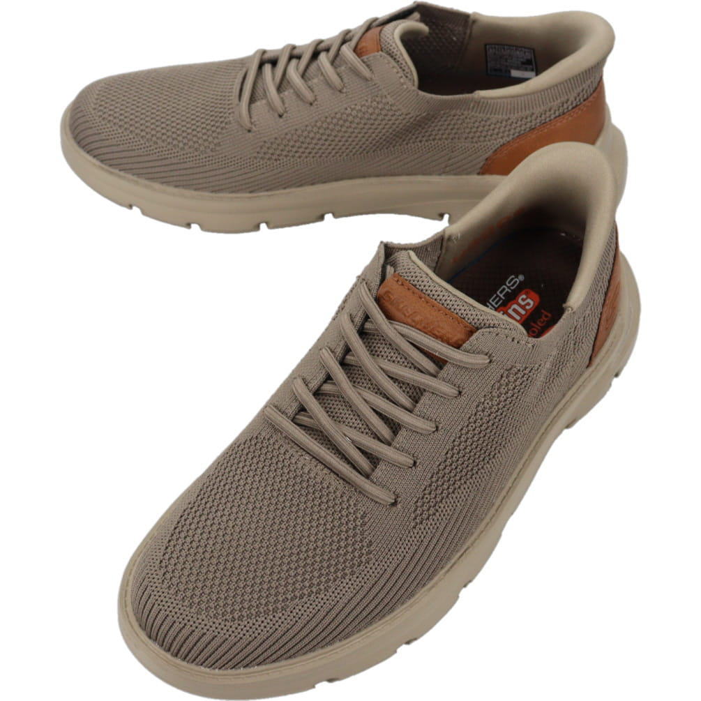 4月限定!最大全額ポイント還元※要エントリー スケッチャーズ SKECHERS スニーカー ガルザ - オクタヴィアス GARZA OCTAVIOUS カーキ KHK 205700【GKOH】