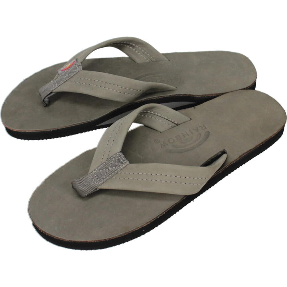 ４月限定！最大全額ポイント還元※要エントリー 定番 レインボーサンダル RAINBOW SANDALS ビーチサンダル クラシック レザー CLASSIC LEATHER グレー GREY シングルレイヤー シングルミッドソール プレミア 301ALTS PL 【GGOL】