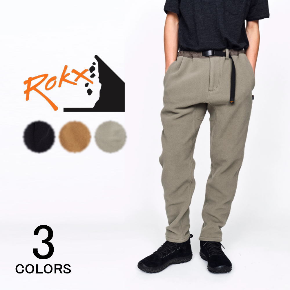 ４月限定！最大全額ポイント還元※要エントリー ロックス ROKX クラシック200フリースパンツ CLASSIC 200 FLEECE PANT RXMF191076 ブラック オーカー モス【GIFF】