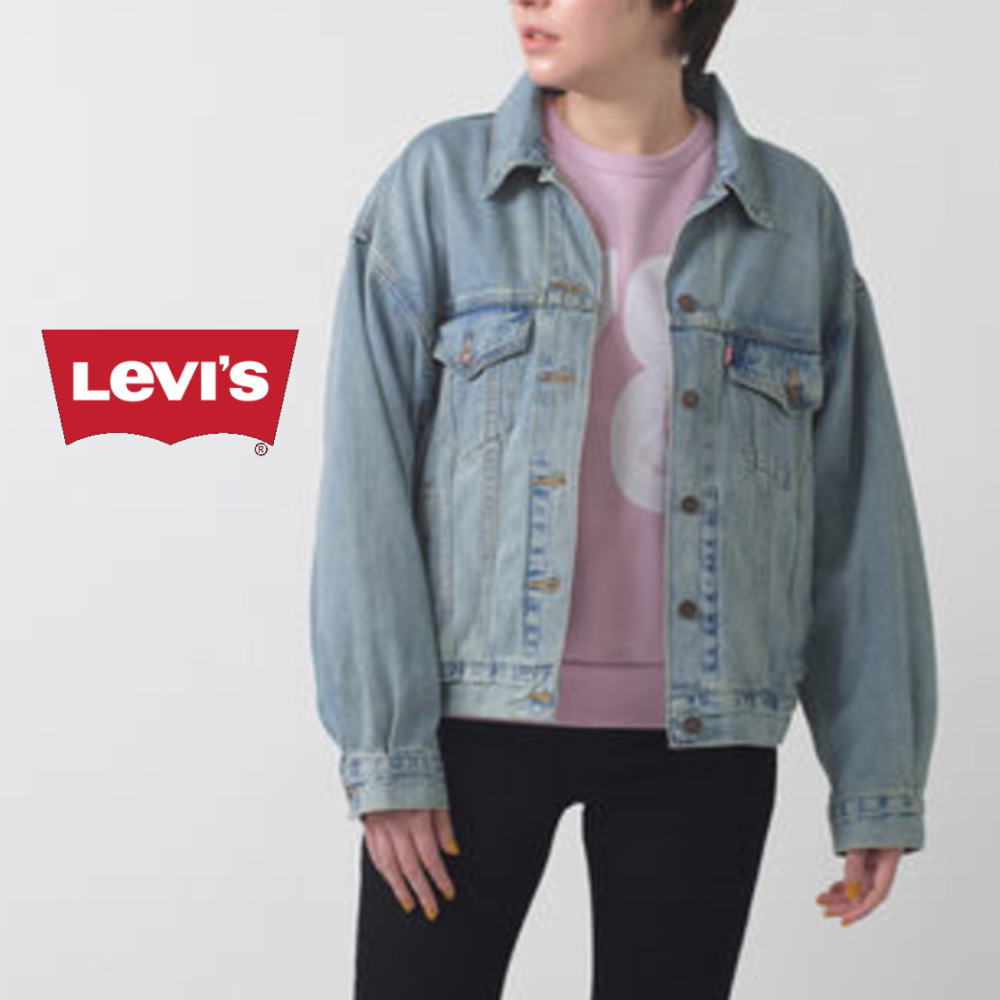 Levi's silverTab スタジャン風 デニム ジャケット L Levi's リーバイス SILVERTAB トラッカージャケット ミディアム