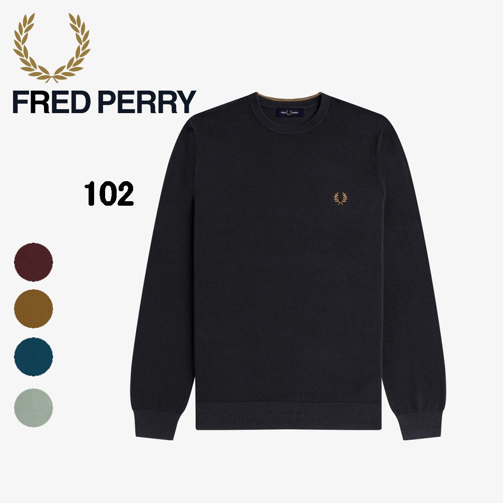フレッドペリー FRED PERRY ワッフルステッチジャンパー [K6507-102 FW25] WAFFLE STITCH JUMPER メンズ トップス セーター クルーネックニット BLACK 正規取扱店 楽天市場】フレッドペリー FRED PERRY メンズ ワッフルステッチ