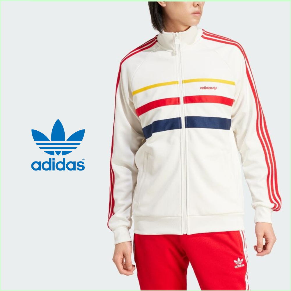 ７月限定！最大全額ポイント還元※要エントリー アディダス adidas ウェア ザ ファースト トラックトップ （ジャージ） クラウドホワイト IW3233【GIOL】｜EBiSUYA パトリック （PATRICK）店