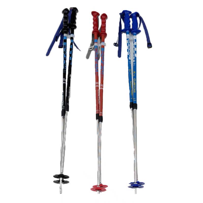 楽天市場】ジュニア スキー ポール ストック こども 伸縮 ペアポール