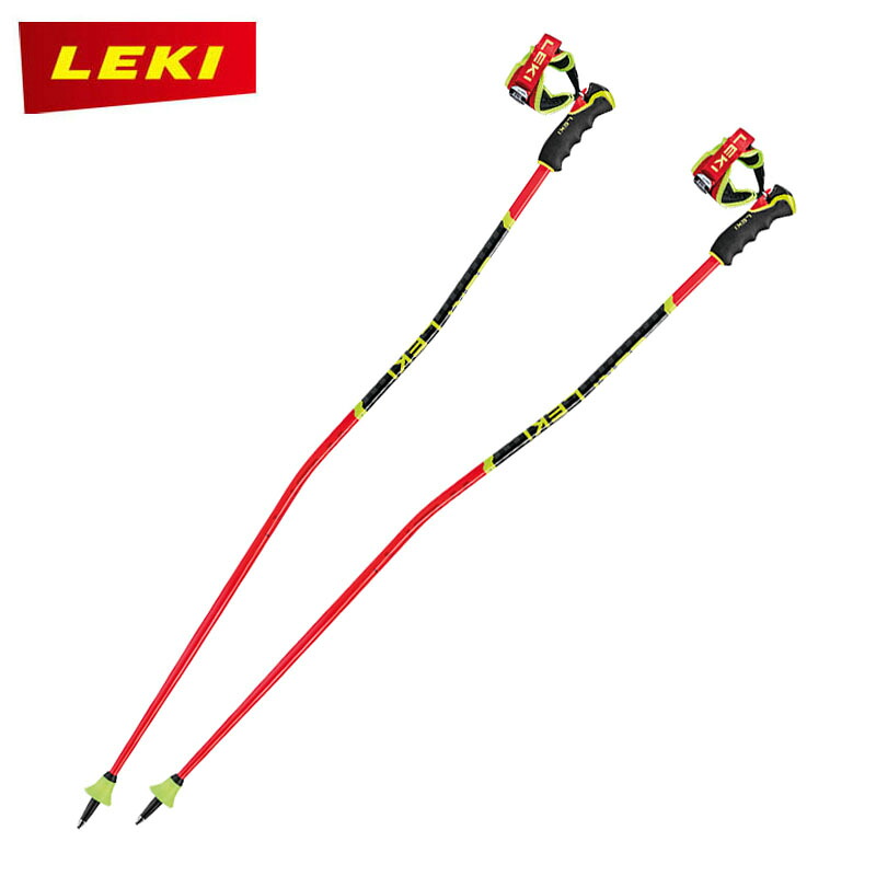 レキ スキーポール WCR GS CARBON 3D 652 67671 ブライトレッド 2025-26継続 ストック カーボン アルペン レーシング LEKI 【202211A】|エビスヤスポーツ