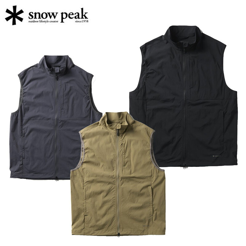 スノーピーク New Standard Utility Vest 限りない アウター 厚地の外套 はっ水 アウトドア 余暇 心地好い NSD-JK-25金003 snow peak 2026春夏