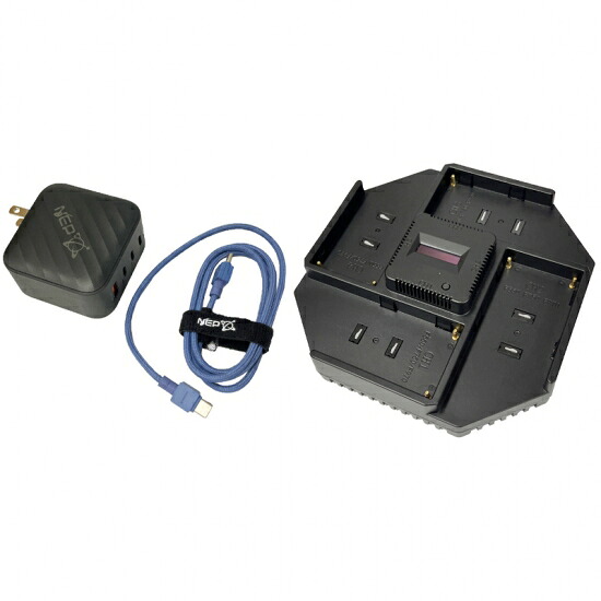 【送料無料】NEP|CHDV-PDZ4　/DVバッテリー(SONY Lシリーズ)用　4連急速同時充電器｜eBox