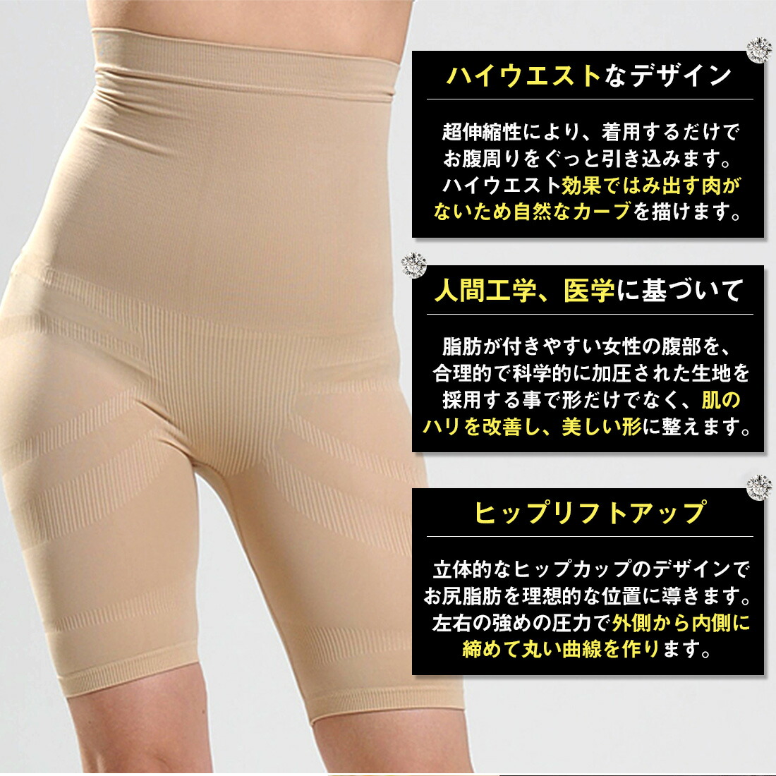 楽天市場 期間限定p倍 着圧 ガードル ハイウエスト 骨盤矯正 加圧 ガードル ショーツ お腹引き締め 骨盤ベルト 骨盤サポート ボッコリお腹 加圧ショーツ 骨盤 産後ガードル 下半身 ハイウェスト ガードル ヒップアップ ガードル ろっ骨ガードル 送料無料 Ecクリエイト