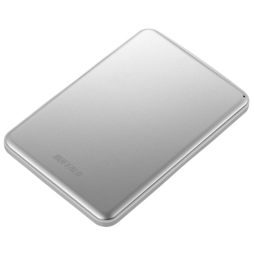 バッファロー BUFFALO HD-PUS1.0U3-SVD シルバー アルミ素材 薄型 ポータブルHDD 1TB HDPUS10U3SVD