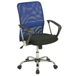 不二貿易 【組立品】メッシュバックチェアー ＨＦ-７８BL ブルー