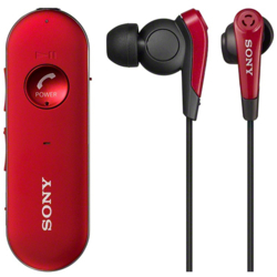 ソニー SONY ワイヤレスステレオヘッドセット レッド MDR-EX31BN-R デジタルノイズキャンセリング機能/Bluetooth/NFC対応/マルチペアリング･マルチポイント対応