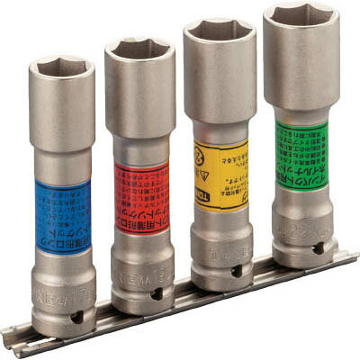 ＴＯＮＥ(トネ) HA404LN インパクト用薄形ロングホイルナットソケットセット ホルダー付