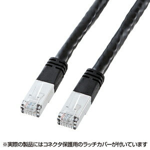 サンワサプライ KB-T6POE-15BK ブラック PoE対応 CAT6 LANケーブル 15m KBT6POE15BK