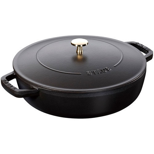 ストウブ staub ブレイザー IH対応 ソテーパン 24cm 40511-473 ブラック 40511473|ECカレント