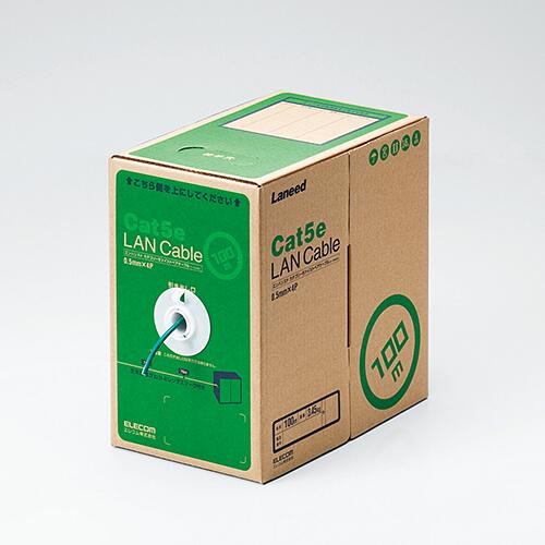 エレコム(ELECOM) LD-CT2/DG100/RS ダークグリーン EU RoHS指令準拠 LANケーブル Cat5e 単線 100m