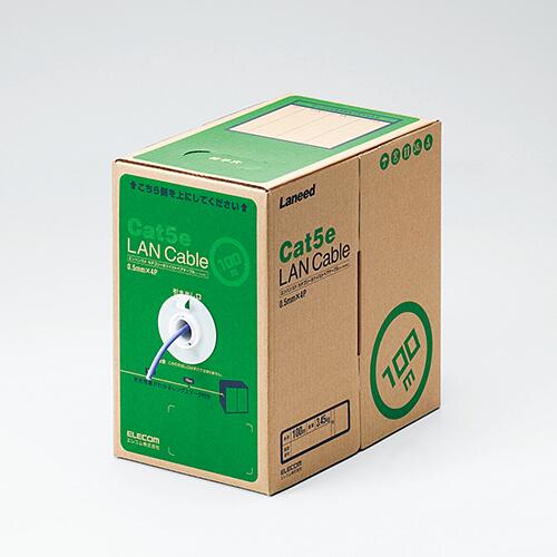 エレコム(ELECOM) LD-CT2/PU100/RS パープル EU RoHS指令準拠 LANケーブル Cat5e 単線 100m