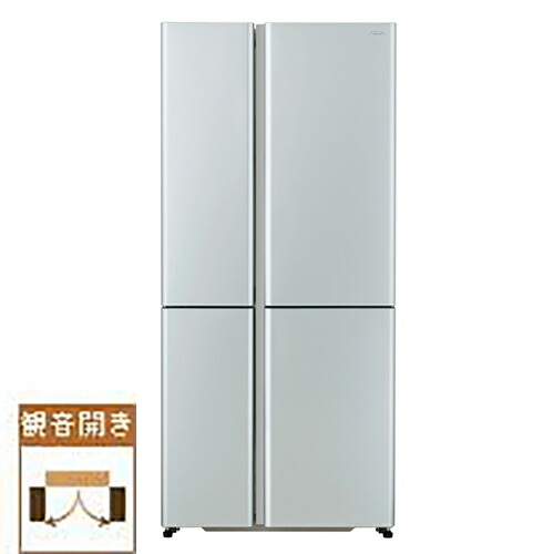 送料無料 標準設置料金込 Aqua アクア Aqrtz51ks 代引 リボ 分割 ボーナス払い不可 ｅｃカレント 512l Aqua 4ドア 冷蔵庫 観音開き 観音開き Aqr Tz51k S サテンシルバー 512l