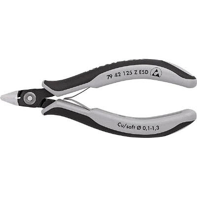 クニペックス(ＫＮＩＰＥＸ) 7942-125ZESD ESD精密エレクトロニッパー 125mm