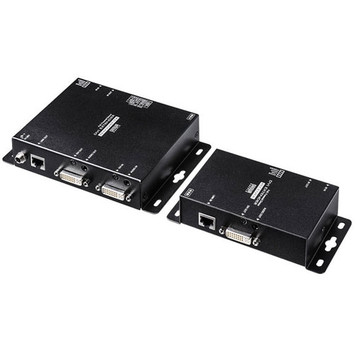 サンワサプライ VGA-EXDVPOE PoE対応DVIエクステンダー セットモデル VGAEXDVPOE