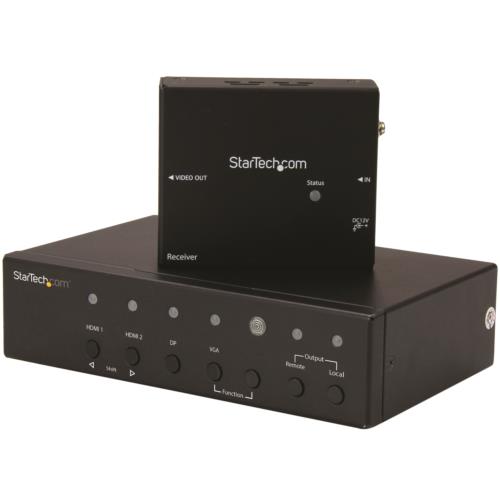StarTech スターテック STDHVHDBT HDBaseTエクステンダー VGA/DP/HDMI入力対応 STDHVHDBT