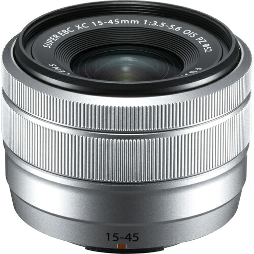 富士フイルム FUJIFILM XC15-45mmF3.5-5.6 OIS PZ シルバー フジフイルムXマウント フジノンレンズ Xシリーズ用標準ズームレンズ XC1545F3556OI|ECカレント