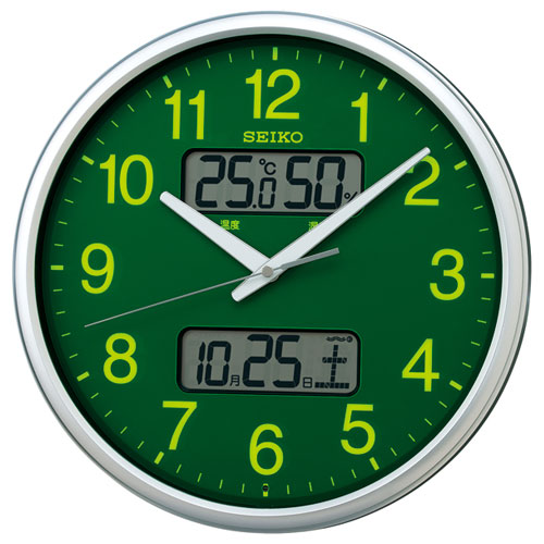 楽天市場】セイコー オフィスタイプ 電波時計 掛け時計 連続秒針 電池
