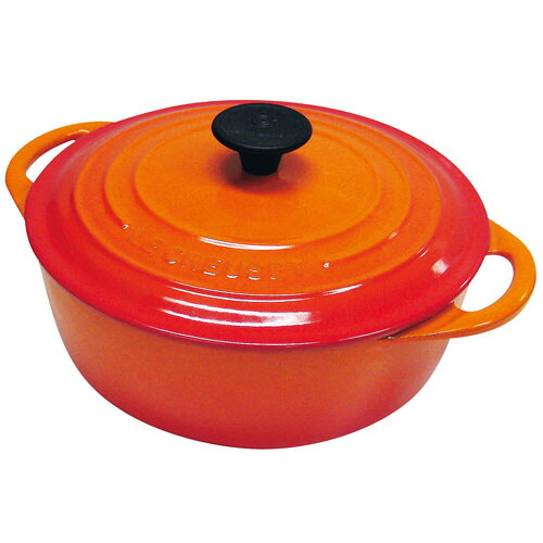 ル・クルーゼ LE CREUSET ココット ビス ロンド IH対応 両手鍋 22cm オレンジ 0024147268536