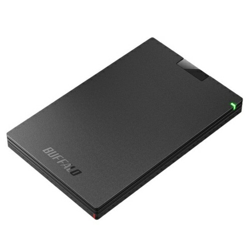 バッファロー BUFFALO HD-PCG500U3-BA ブラック ポータブルHDD 500GB USB3.1 Gen1 /3.0/2.0接続 HDPCG500U3BA