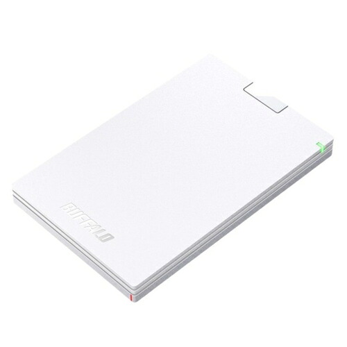 バッファロー(BUFFALO) HD-PCG500U3-WA ホワイト ポータブルHDD 500GB USB3.1 Gen1 /3.0/2.0接続